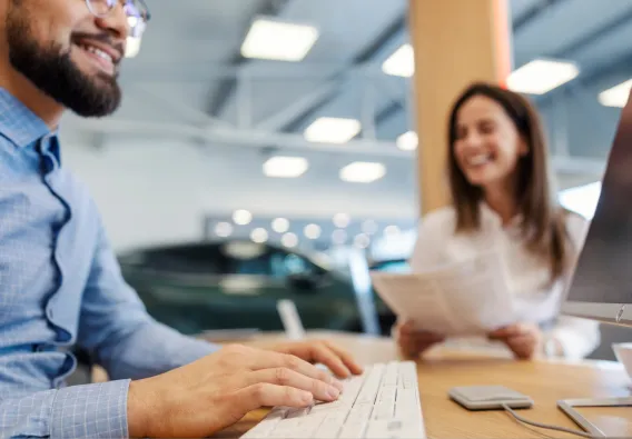 Car dealer contacting ProPlanner