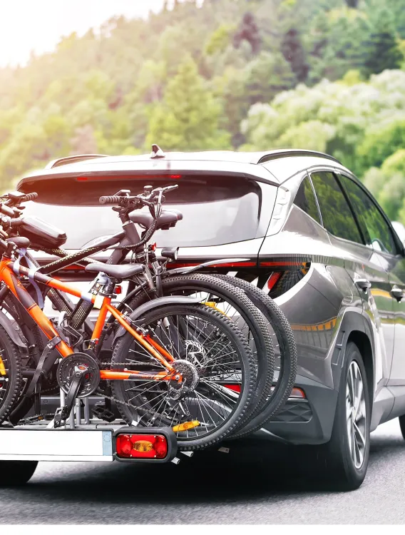car with bike rack