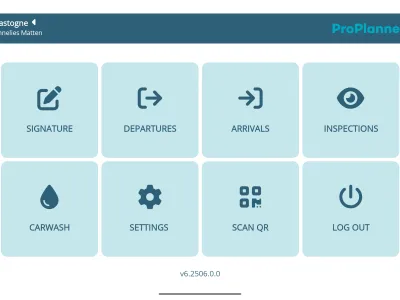Beginning screen tablet app